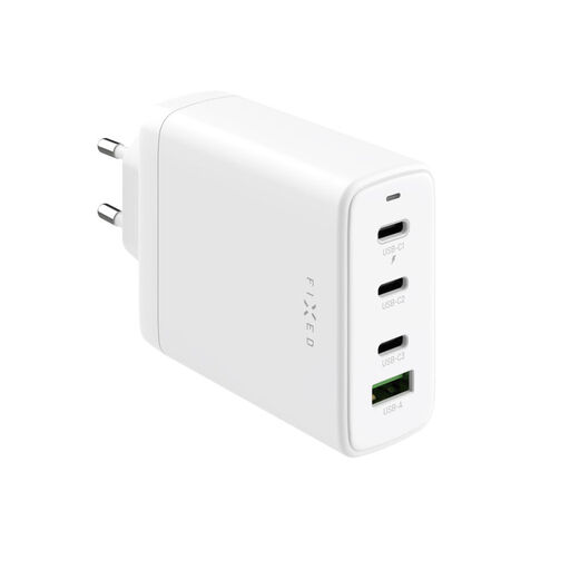 FIXED GaN 3xUSB-C/USB 120W Travel Charger - White