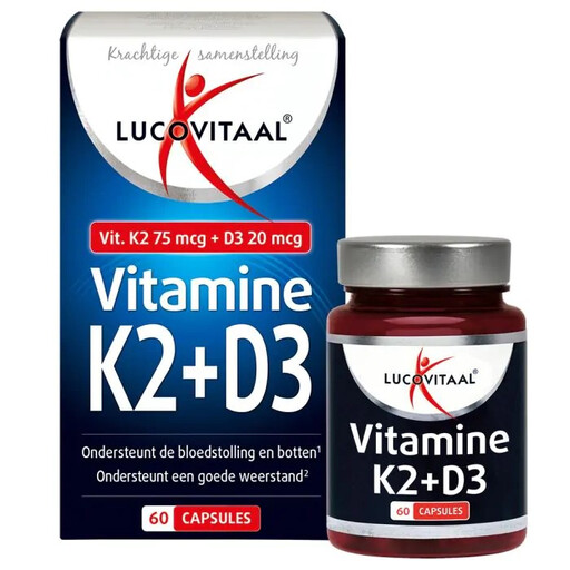 Lucovitaal Vitamine K2 + D3 60 capsules