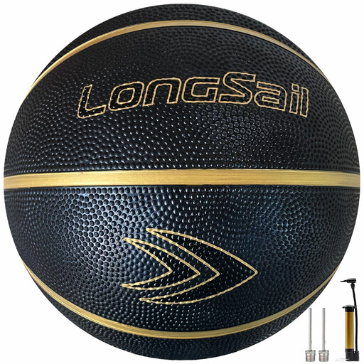 High-quality Rubber Basketball Größe 5 Black/Gold