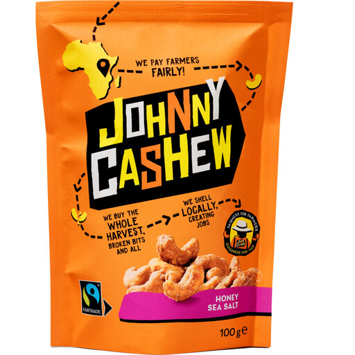 Johnny Cashew Cashew Nuts With Honey And Sea Salt - 100 g