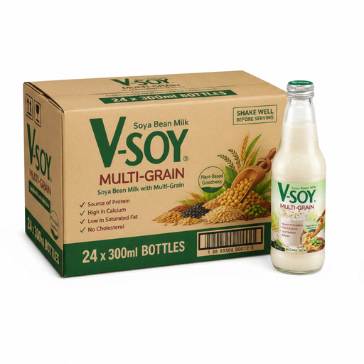 V-Soy Multi-Grain Soy Bean Milk 300ml x 24