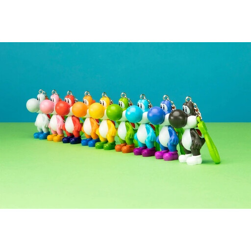 Porte-clé de collection Super Mario Yoshi - 9 modèles - Sachet surprise
