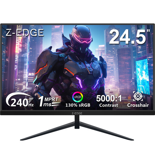 Z-EDGE Gaming Monitor 24.5-Inch FHD 1080P, 240Hz