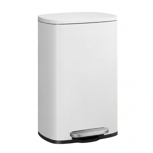 Ochama x SONGMICS 50 L Kitchen Bin, White