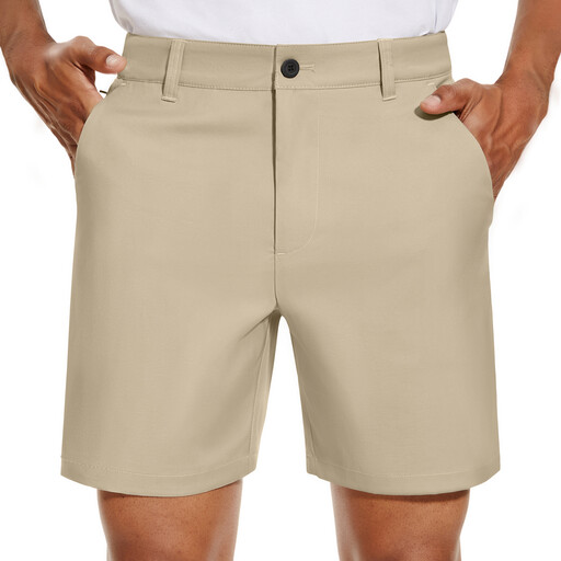 PULI Mens Golf Shorts 0584 Khaki38