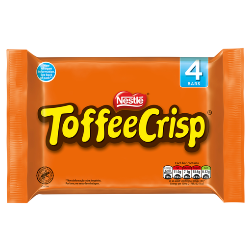 Nestlé Toffee Crisp four-pack of 38g bars