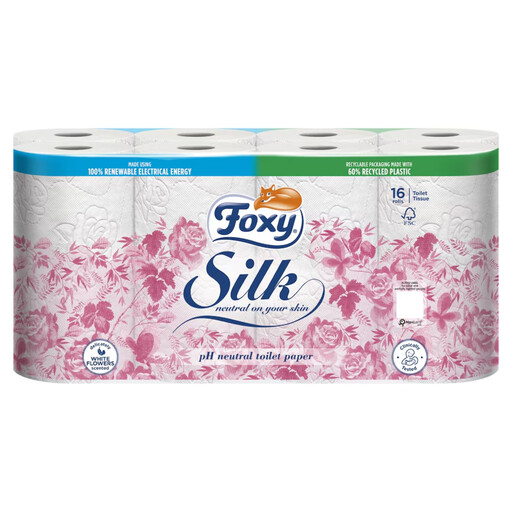 Foxy Silk Toilet Roll 16 Roll 3Ply