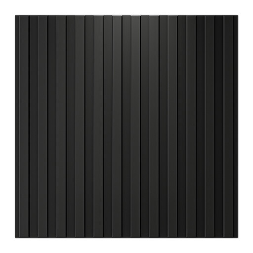 Black 3D Wall Panels with Groove Texture