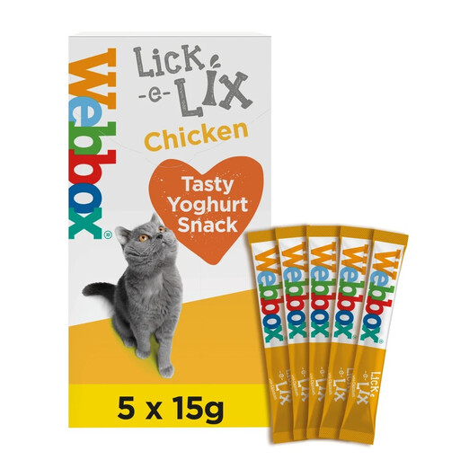 Webbox Lick-e-Lix 鸡肉美味酸奶风味猫咪零食