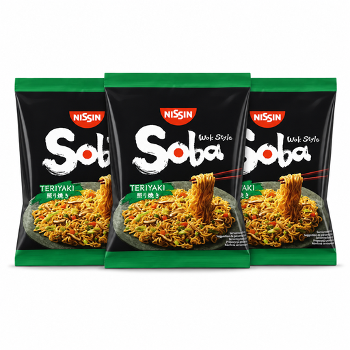 Nissin Soba Bag Teriyaki 110g x 3pcs