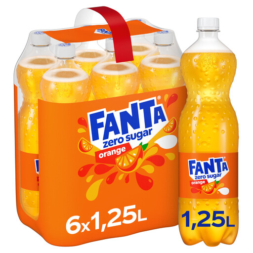 Fanta Zero Sugar Orange 6x1.25L