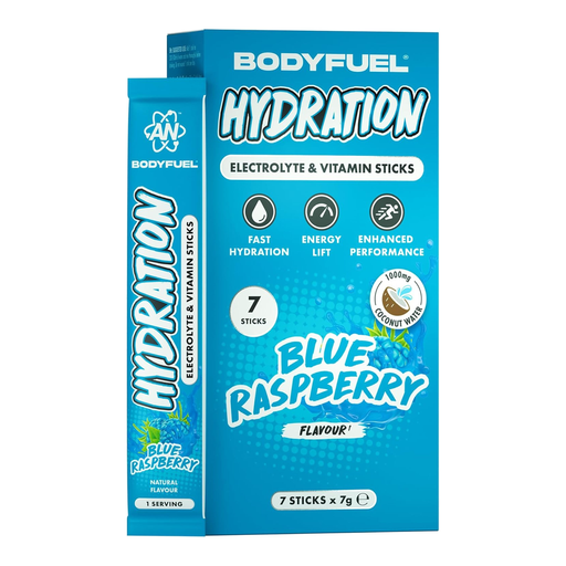 Applied Nutrition BodyFuel Blue Raspberry Electrolyte & Vitamin Sticks, 7 x 7g