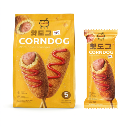 Hanss Corn Dog (Plant-based sausage)