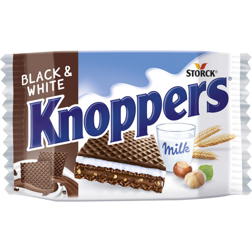 Knoppers Black & White Wafer - 5 pcs, 125 g