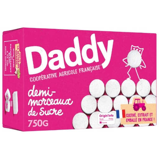 DADDY Sucre blanc en demi-morceaux 750g
