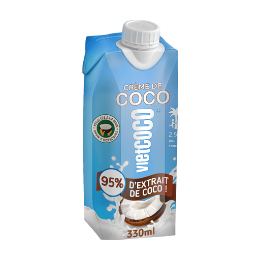 Vietcoco Coconut Cream 20-22% Fat 330 ml