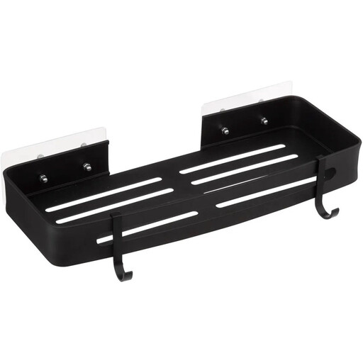 5five Shower Rack - Black Aluminium, 32 x 13 x 6 cm