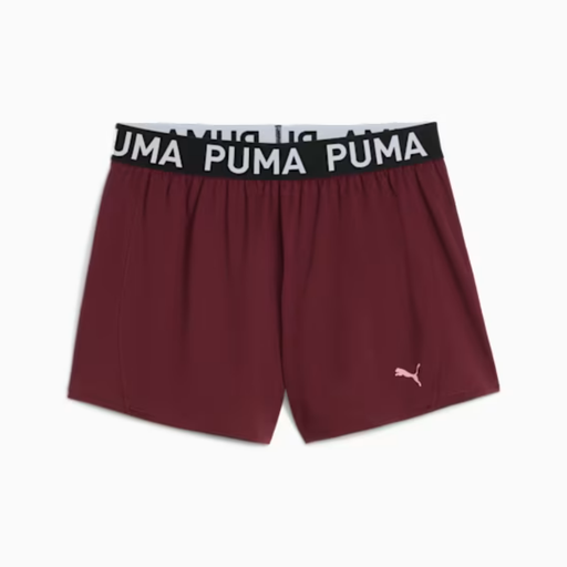 Puma Women's Strong Knit Shorts 3" - Ruby Shimmer