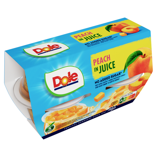 Dole Peaches in Juice, four 113g pots