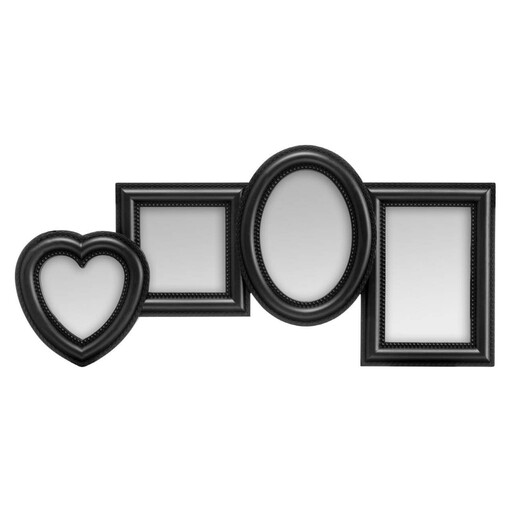 Maison by Premier Photo Frame Maren Shaped 4 Photo Black