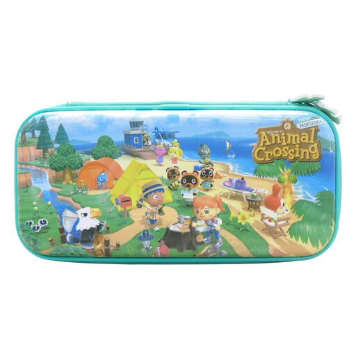 HORI Protective Cover Vault Case for Nintendo Switch - Storage for 10 Games - Official License - Animal Crossing New Horizons Pattern