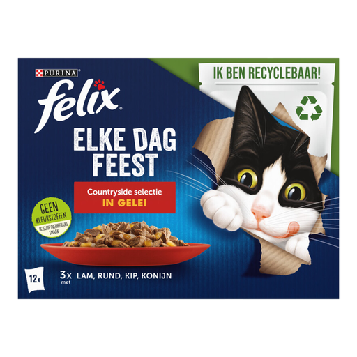Felix Multibox Every Day Party Countryside Selection, nourriture humide pour chats