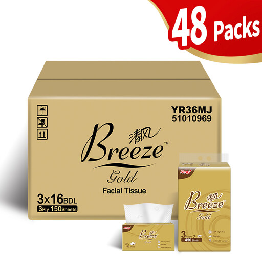 Breeze Gold Paper Tissues, 7,200 Sheets