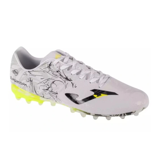 JOMA Football Boots Supercopa 24 Artificial Grass AG White/Yellow 43