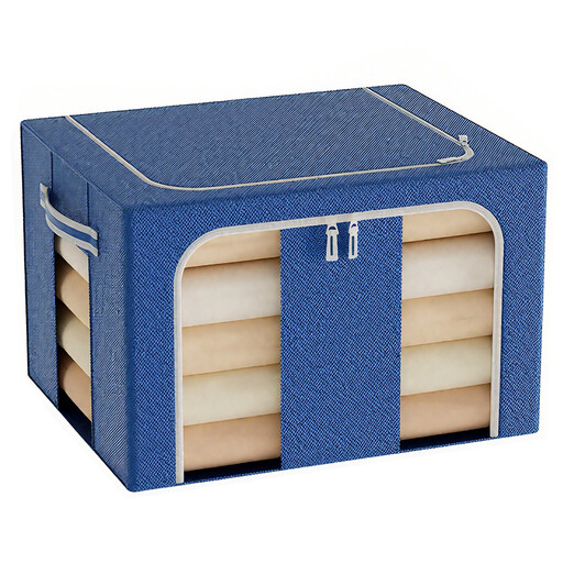 SNSP Sheng Ni Shang Pin Oxford Cloth Collapsible Storage Box, Large, Teal, 100 L x 1 Count