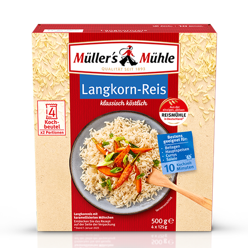 Müller's Mühle Langkornreis im Kochbeutel 500 g