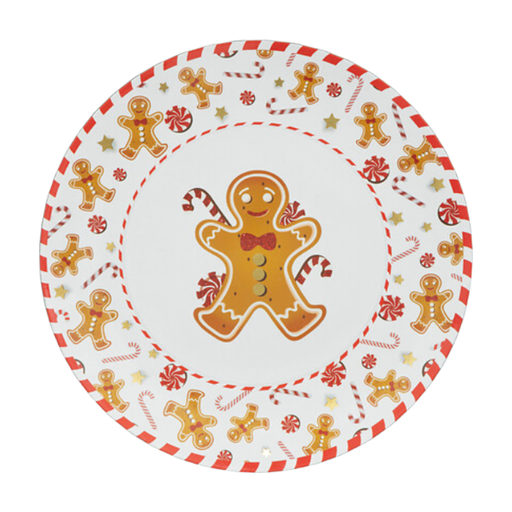 Gingerbread presentation plate diam 33 cm