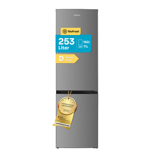Heinrich´s 253 L stainless steel fridge-freezer