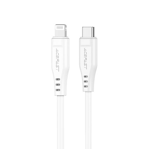 ACEFAST C3-01 White USB-C to Lightning PD Data Cable 30W 3A 480 Mbps 1.2m – White