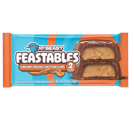 MR BEAST FEASTABLES CREAMY PEANUT BUTTER CUPS