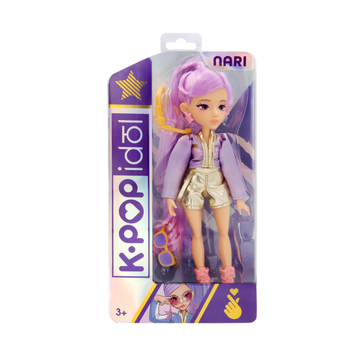 K-Pop Idols Fashion Doll Nari with lavender hair