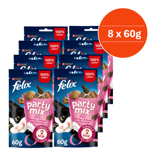 Felix Party Mix - Picnic Mix - Cat Treats - 8x 60g