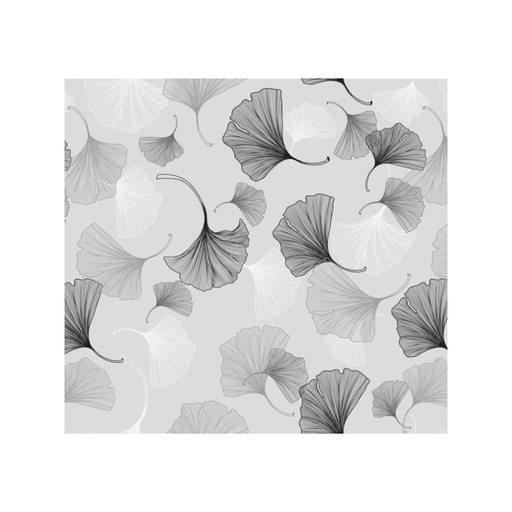 Nappe en Toile Cirée "Gingko Grey"