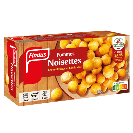 FINDUS Crispy & Melting Hazelnut Potatoes Frozen 500g