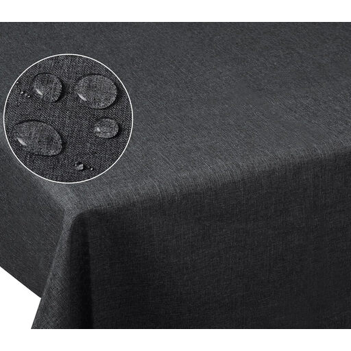 Laneetal Washable Linen-Look Tablecloth