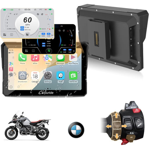 Carpuride W702BS Pro Motorcycle CarPlay Screen for BMW