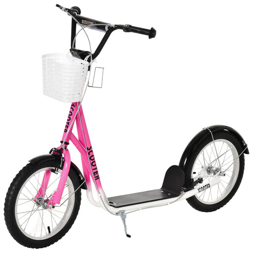HOMCOM Kids Scooter with Adjustable Handlebar
