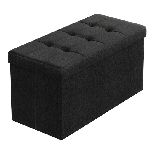 Ochama x SONGMICS Sitzbank mit Stauraum, 76 cm, Schwarz