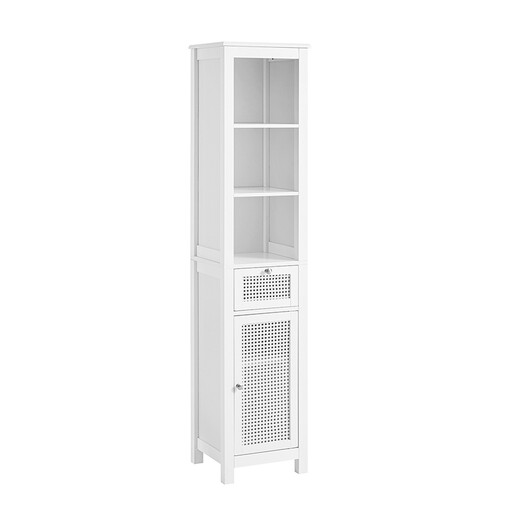 SoBuy Hochschrank mit Lamellentür