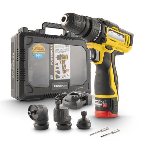 POWERPLUS Compact 4-in-1 12V Screwdriver