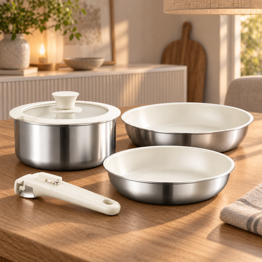 Naturepan Cookware Set with Ceramic Coating, 5-Piece