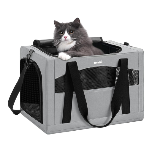 pecute Built-in Frame Series Daily Pet Handbag - Grey
