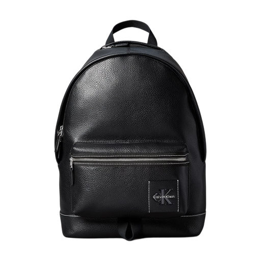 Calvin Klein Pebbled Signature Logo Trolley Backpack - Black
