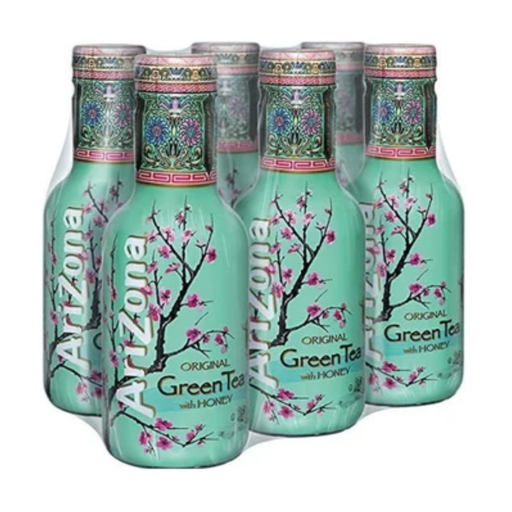 AriZona Green Tea Eistee Grüntee mit Honig 6x0.5L