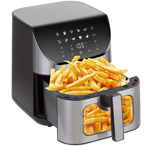 8.5 L XXL air fryer with LED display and viewing window