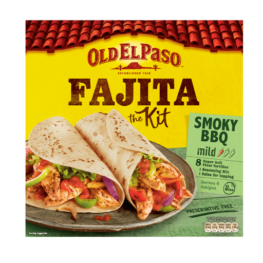 OLD EL PASO Smokey Barbecue Fajita Dinner Kit 500g